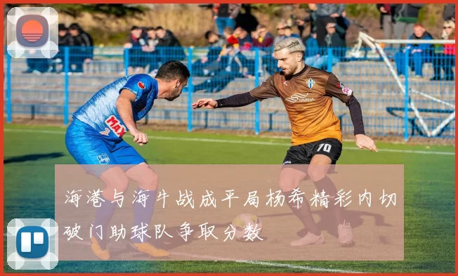 海港与海牛战成平局杨希精彩内切破门助球队争取分数